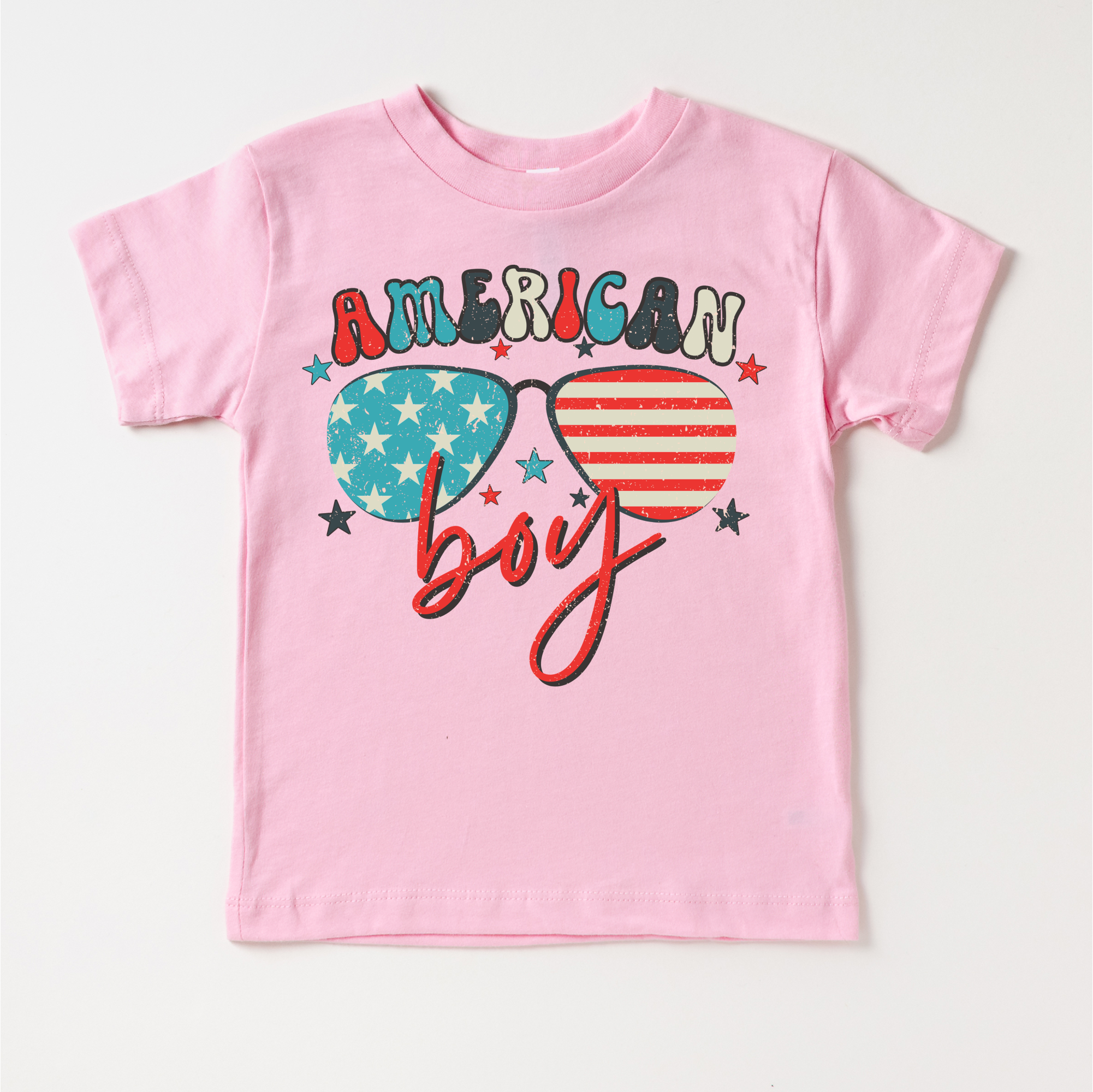 Retro American Boy 4th Of July Shirt - July 4th Kids & Adult Tee