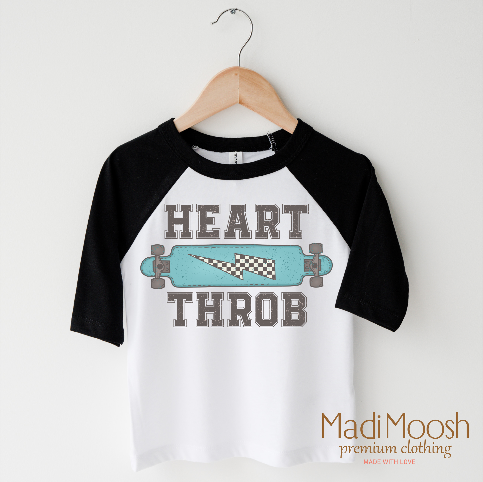 Heart Throb Skater Valentine Shirt - Valentine Tee
