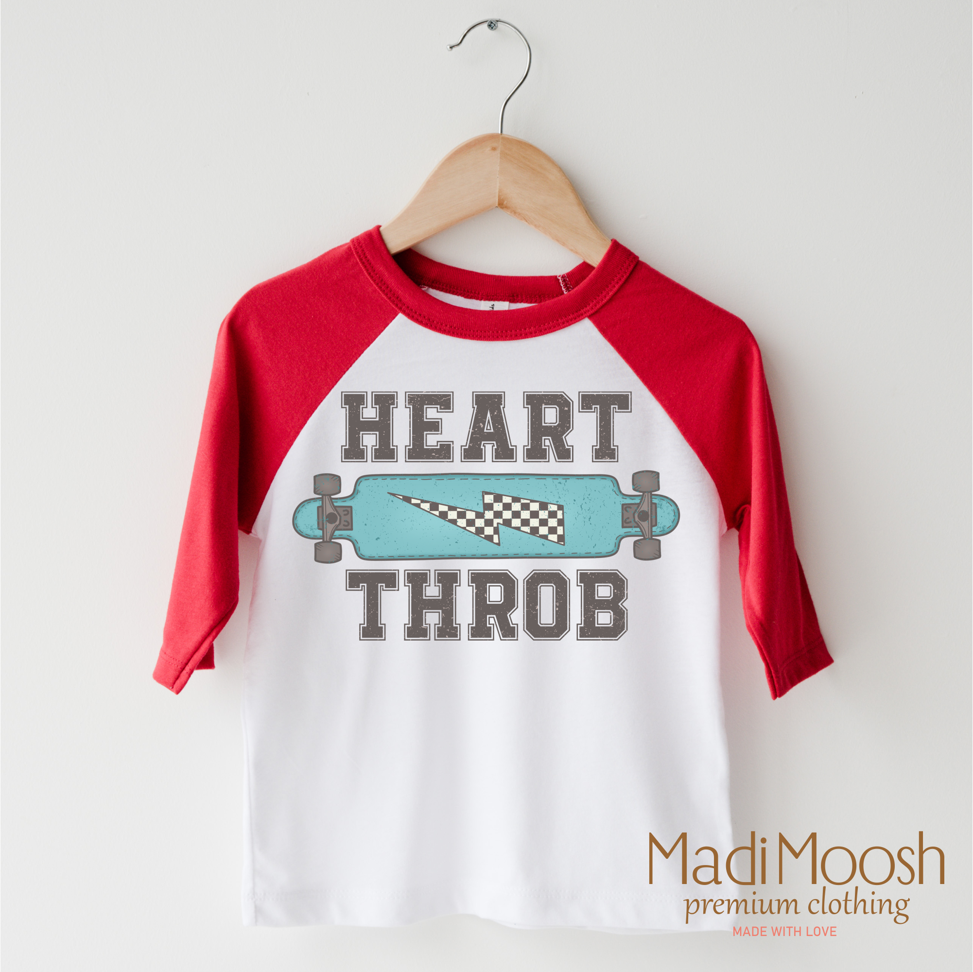 Heart Throb Skater Valentine Shirt - Valentine Tee