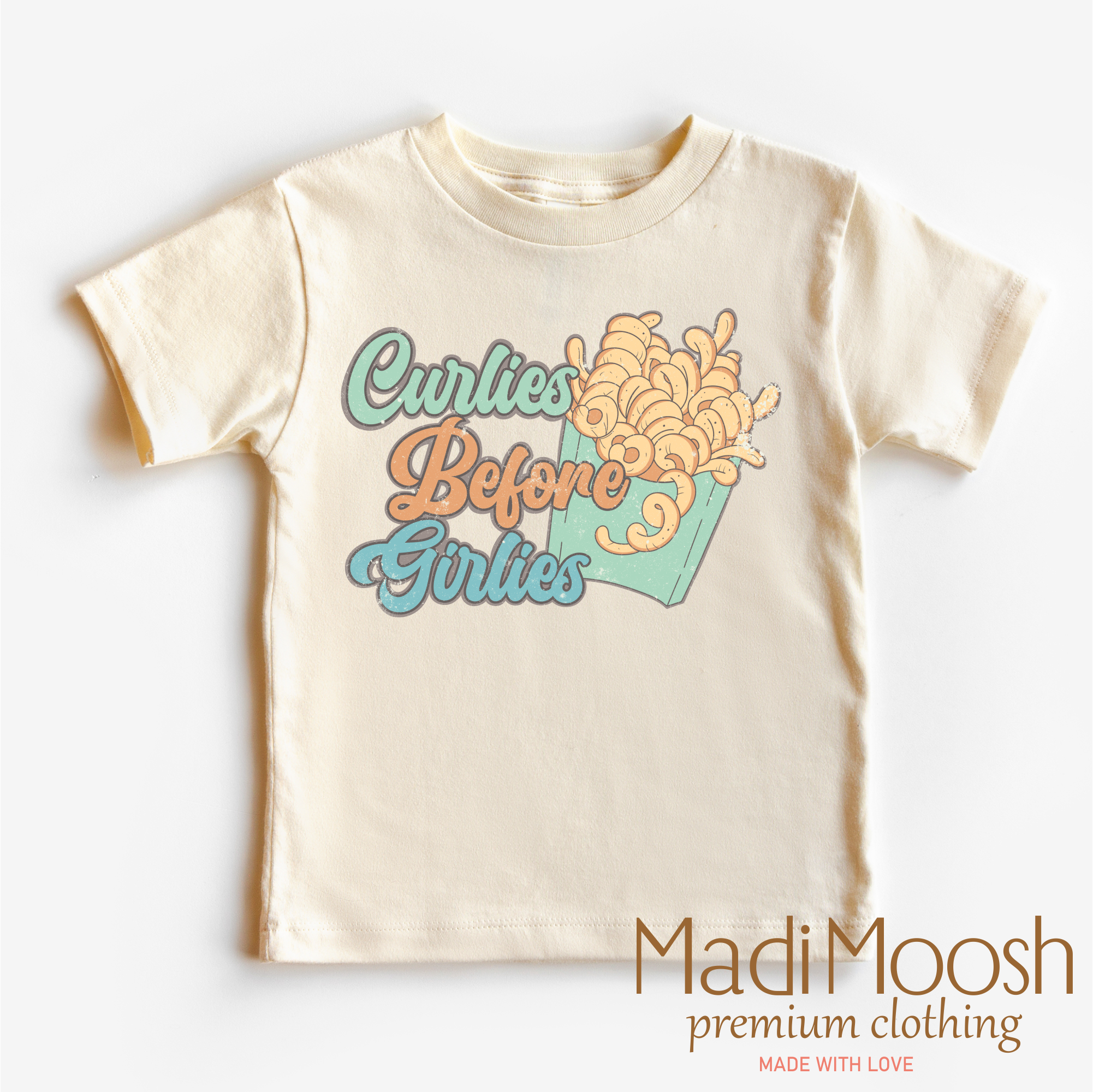 Curlies For The Girlies Shirt - Curley Fries Valentine Tee