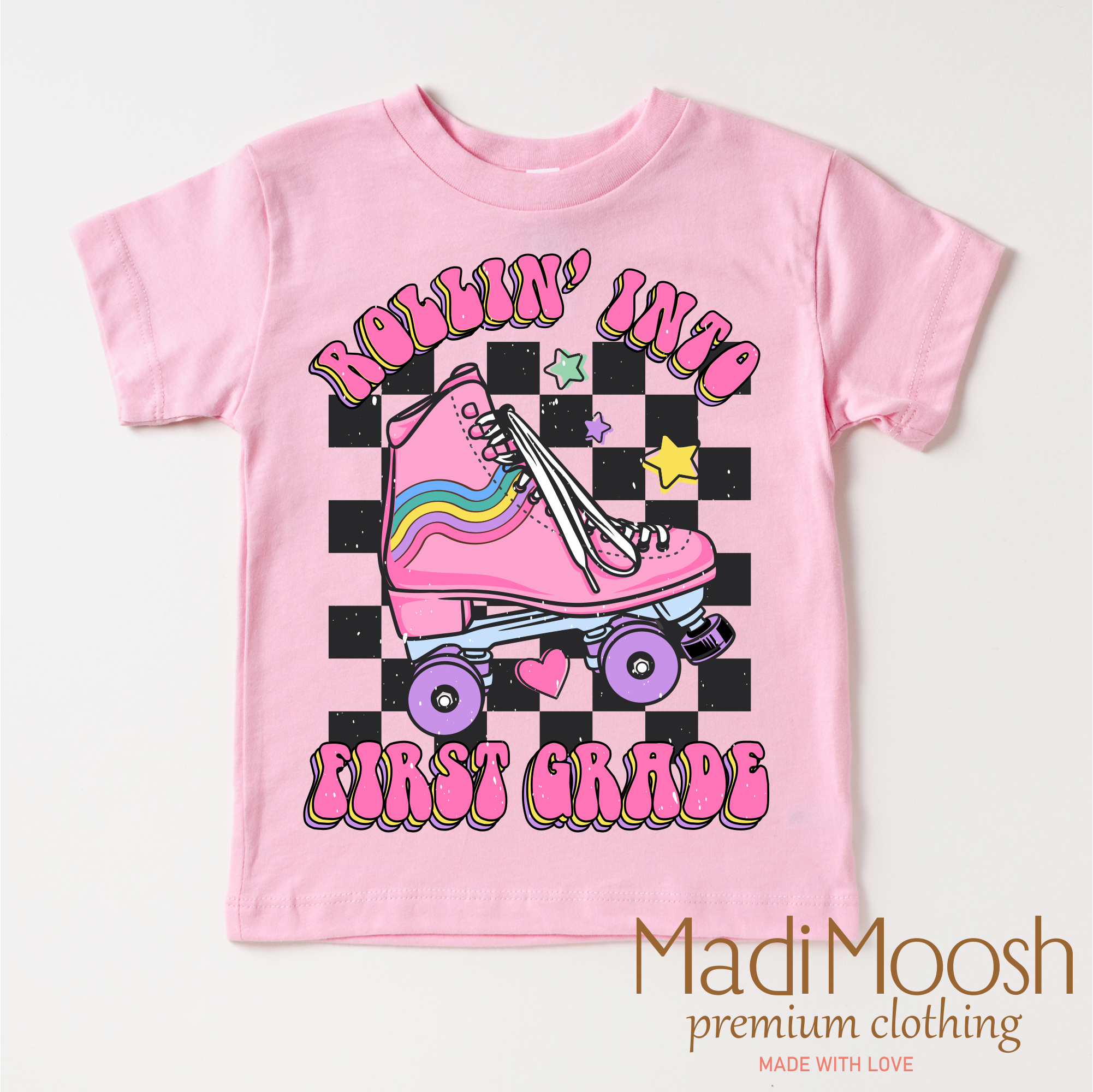Rollin Into First Grade Back To School Shirt - School Shirt