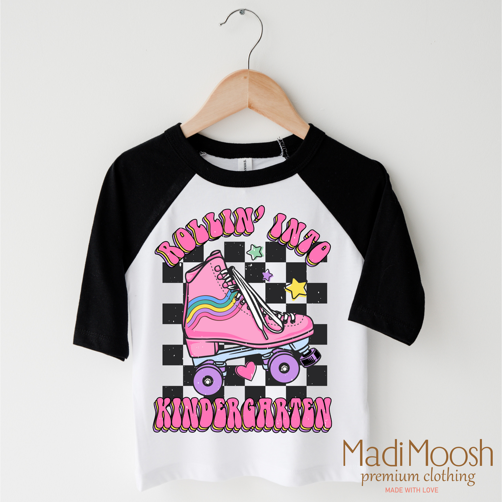 Rollin Into Kindergarten Back To School Shirt - School Shirt