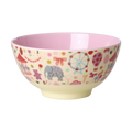 Medium Melamine Bowl - Fun Fair Pink Print - 23.7oz -