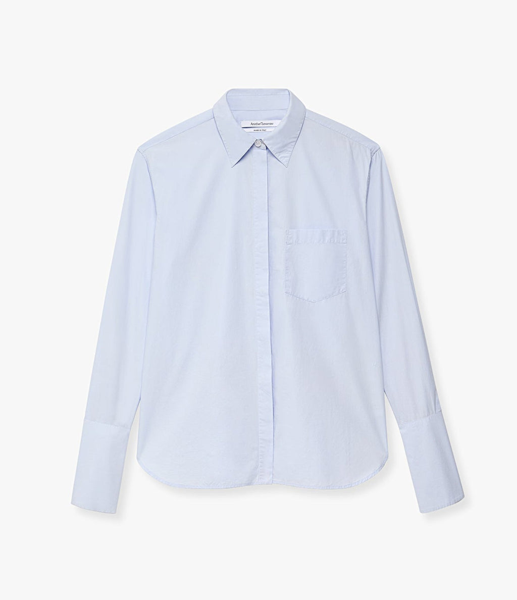 Mens Poplin Shirt | French Blue