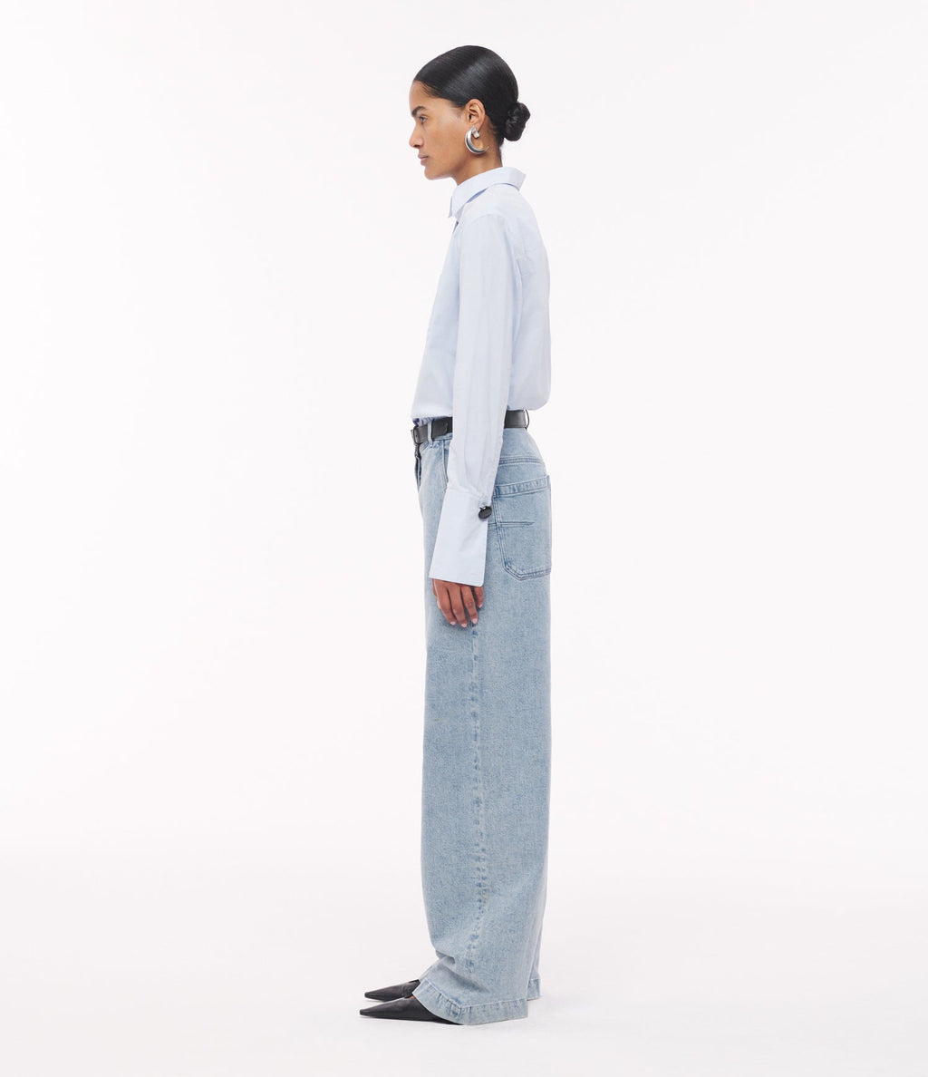 Mens Poplin Shirt | French Blue