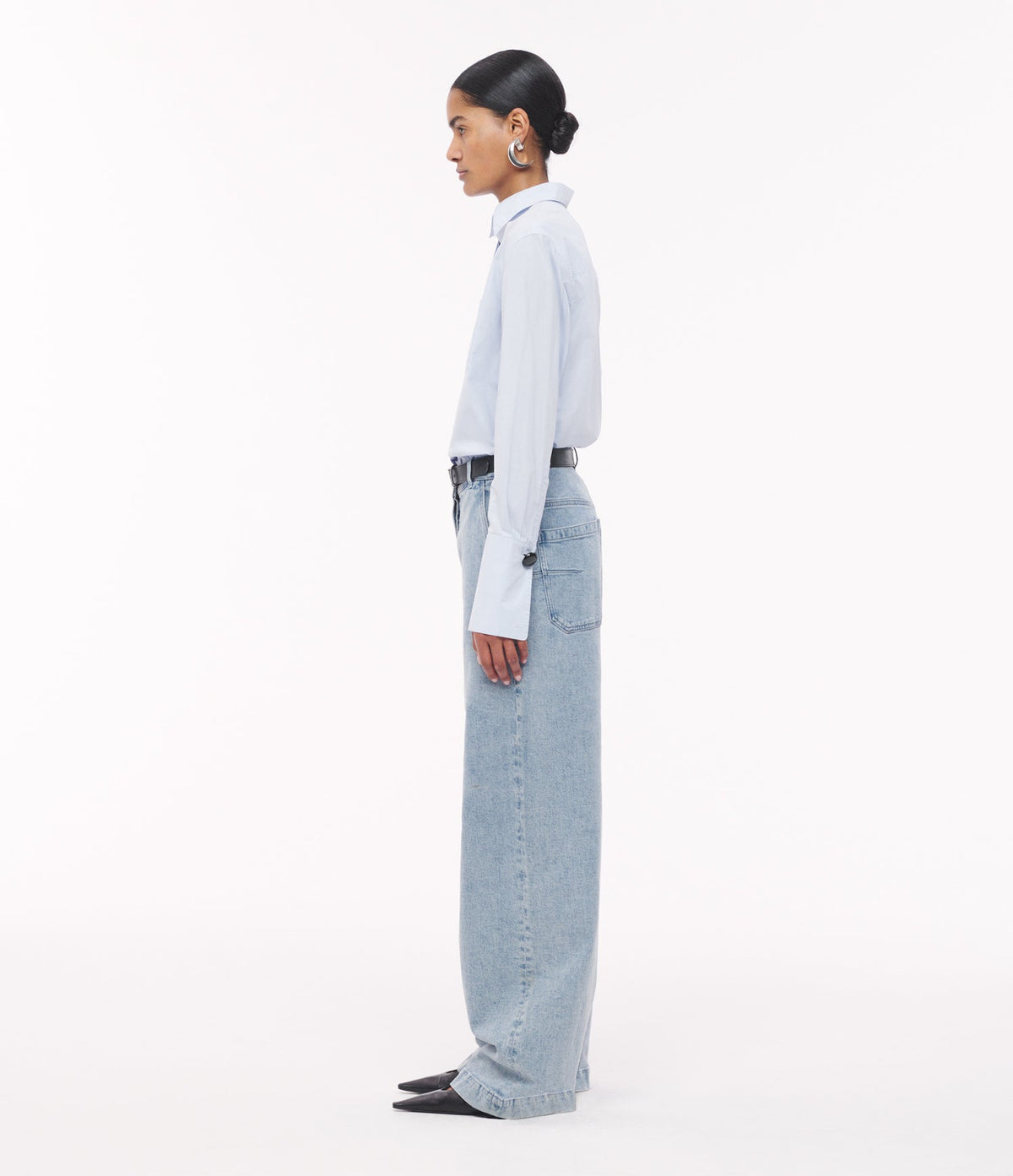 Mens Poplin Shirt | French Blue