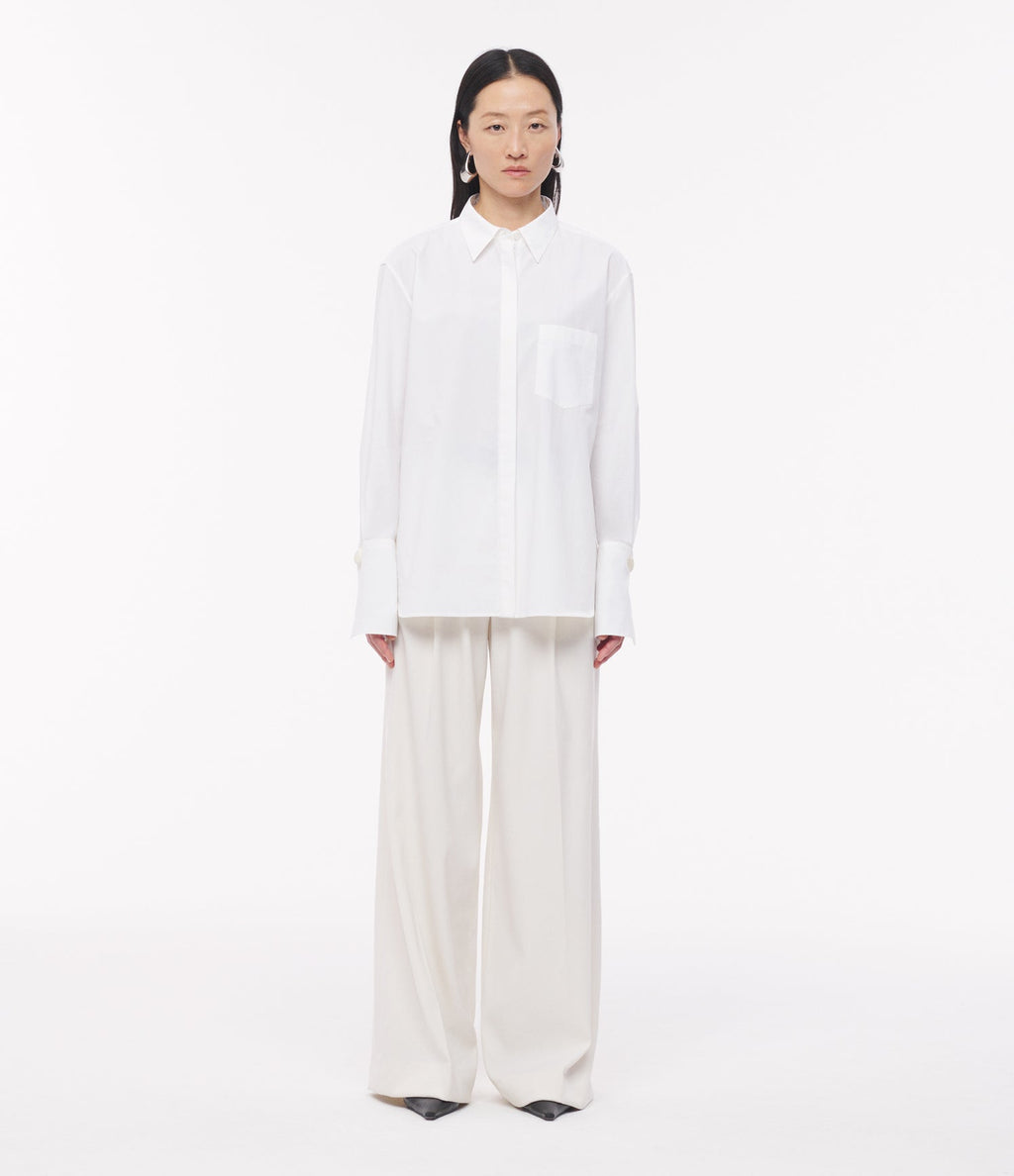 Mens Poplin Shirt | White