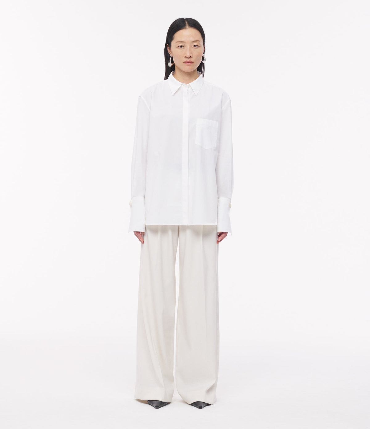 Mens Poplin Shirt | White