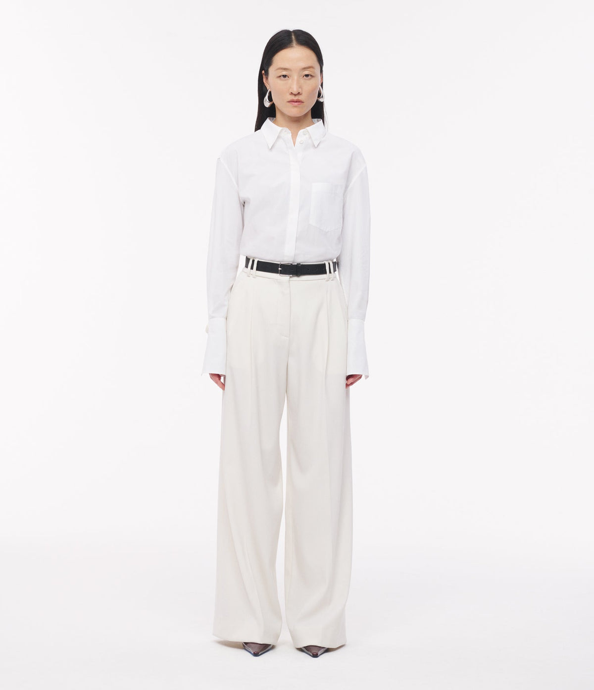 Mens Poplin Shirt | White