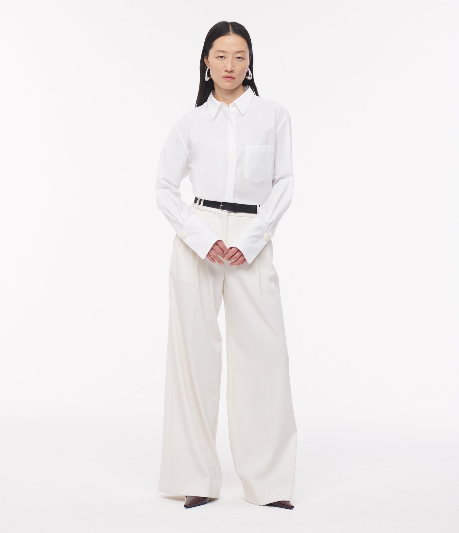 Mens Poplin Shirt | White
