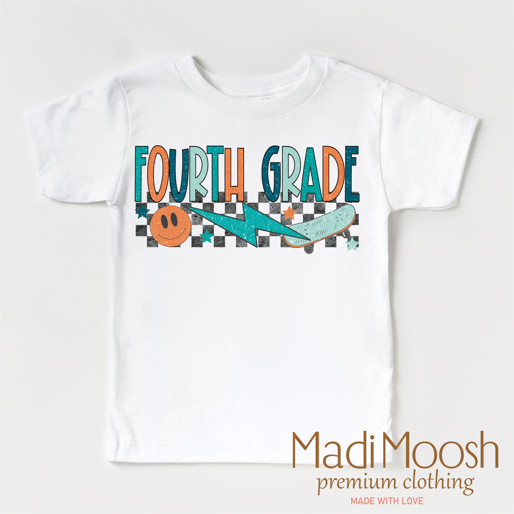 4th Grade Skateboard Back To School Shirt - School Shirt