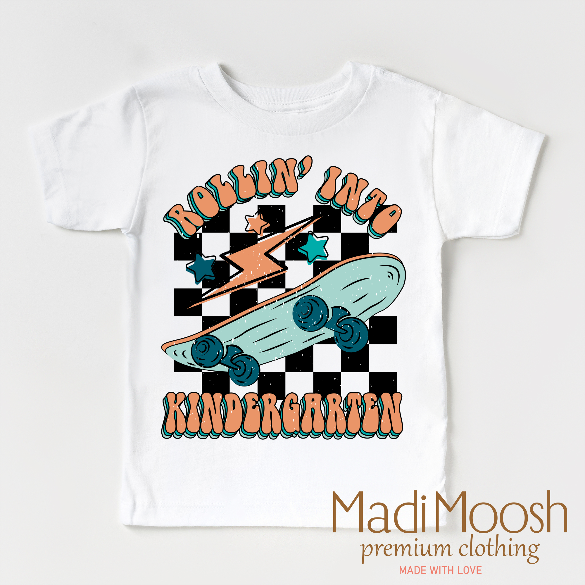 Rollin' Into Kindergarten Back To School Shirt - School Shirt