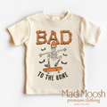 Bad To The Bone Skater Shirt - Halloween Shirt