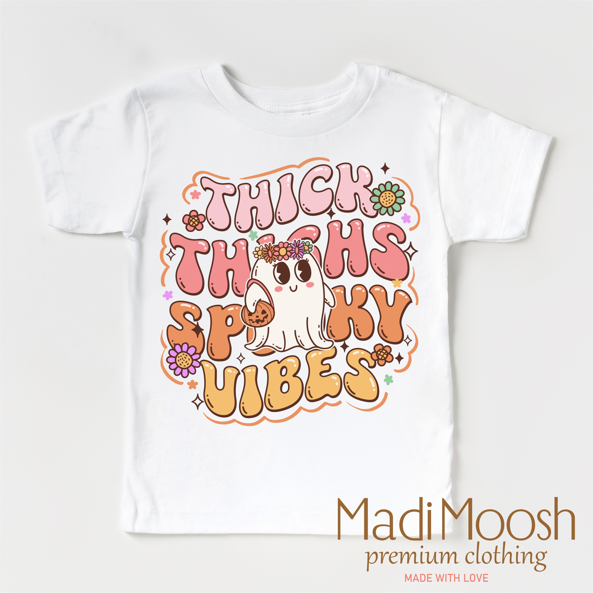 Think Thighs And Spooky Vibes Shirt - Halloween Shirt