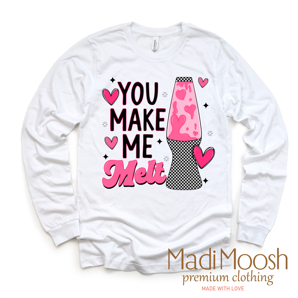 You Make My Heart Melt Valentine's Day Shirt - Lava Lamp Valentine Tee