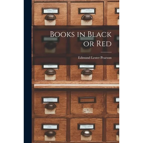 Books in Black or Red - Paperback