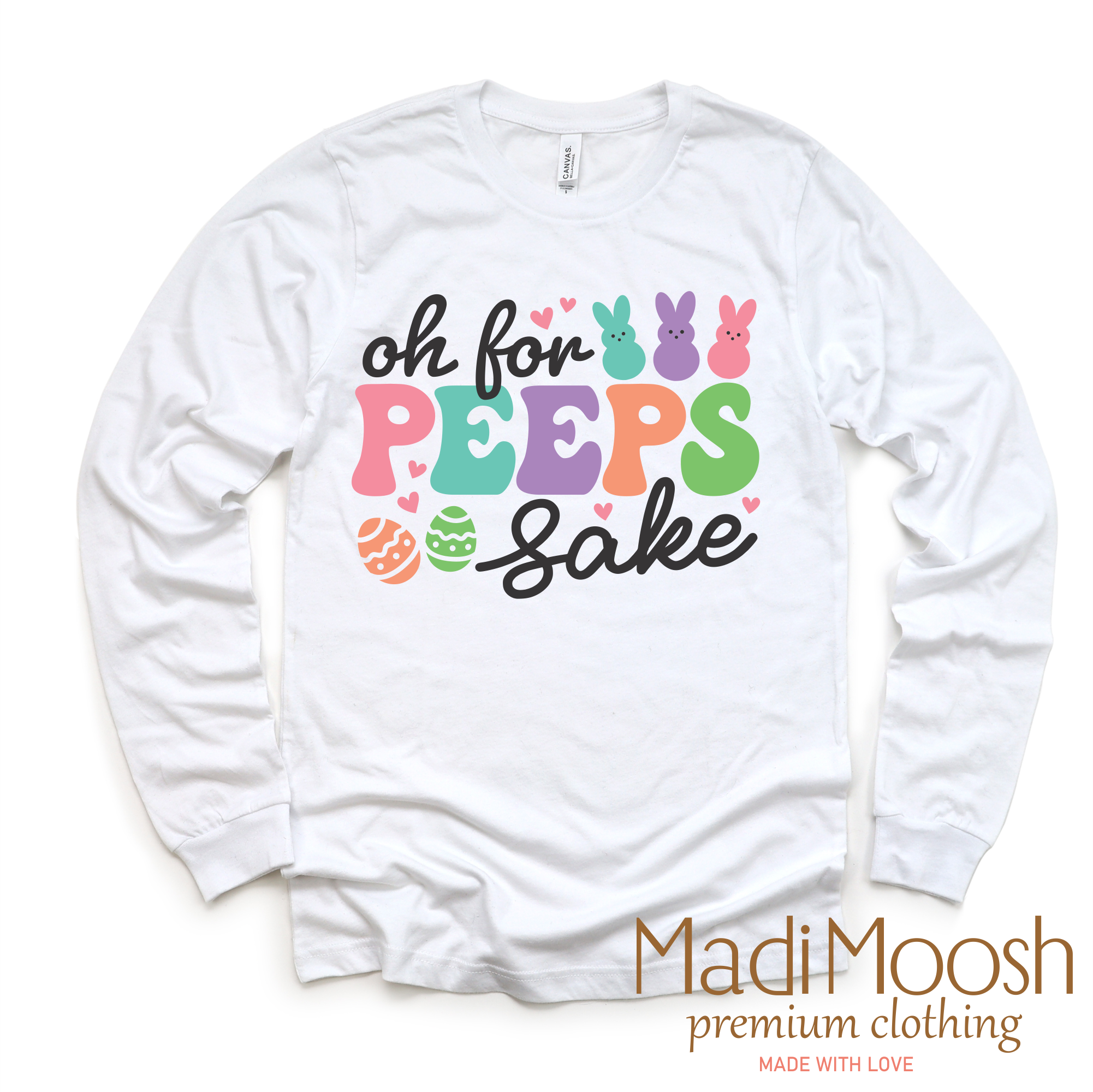 Oh For Peeps Sake Easter Bunny Shirt - Kids Easter Tee