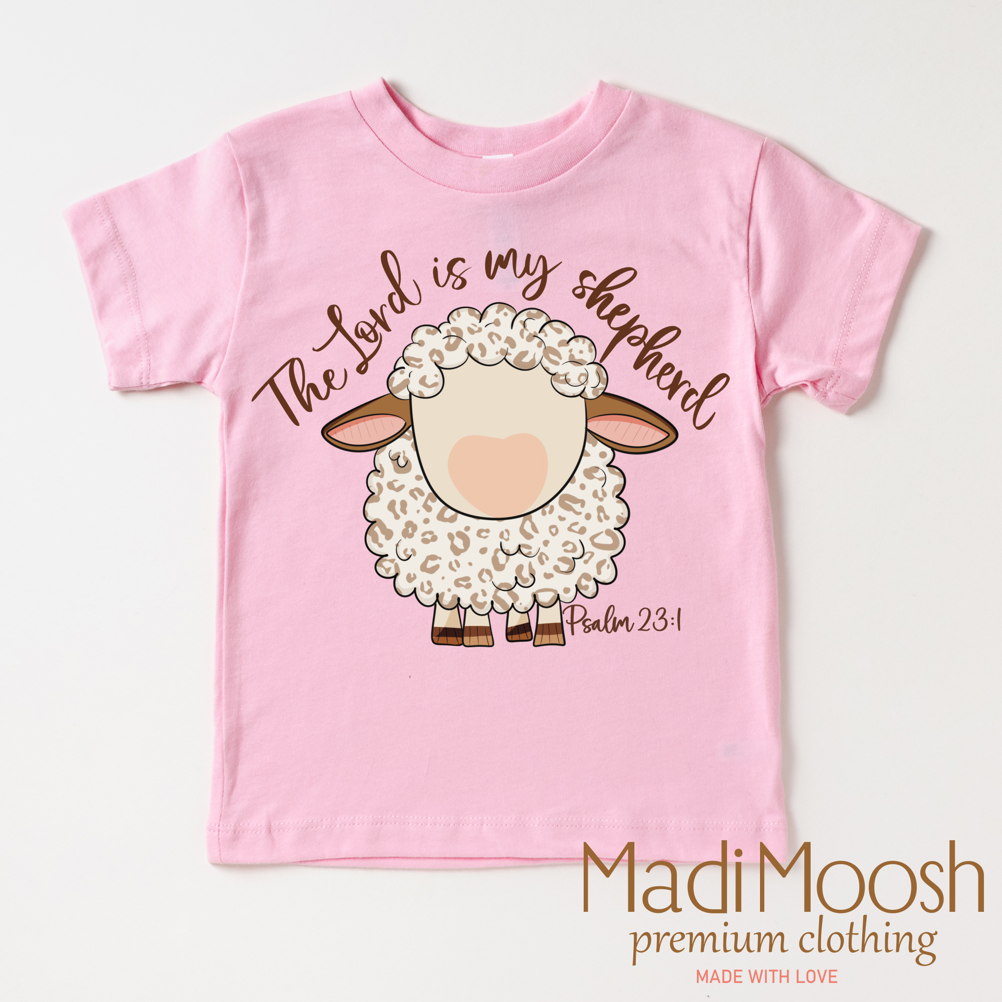 The Lord Is My Shepard Psalm 23:1 Shirt - Kids Easter Tee