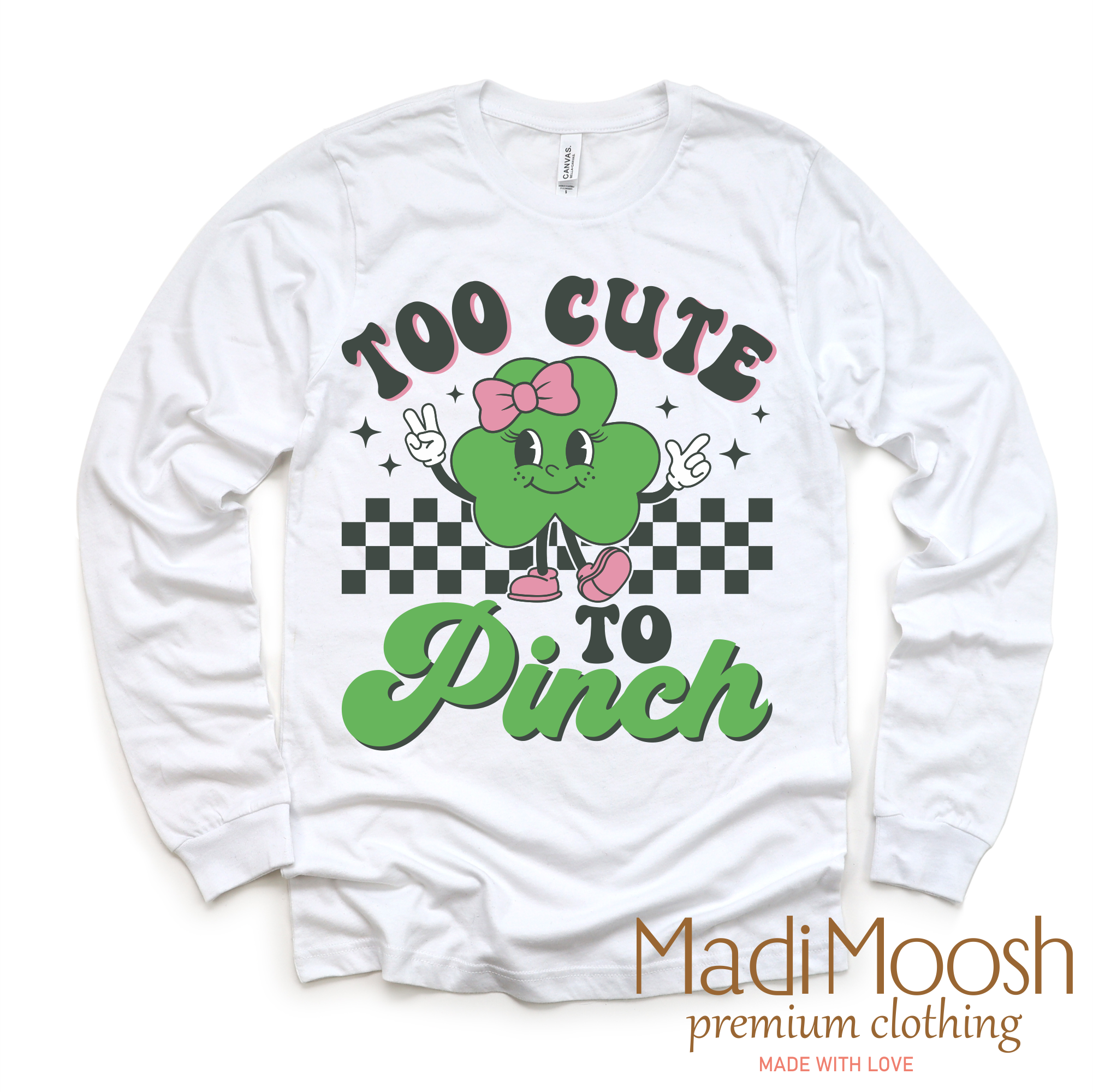 Too Cute To Pinch St. Patrick's Day Shirt - Kids St. Patrick's Day Tee