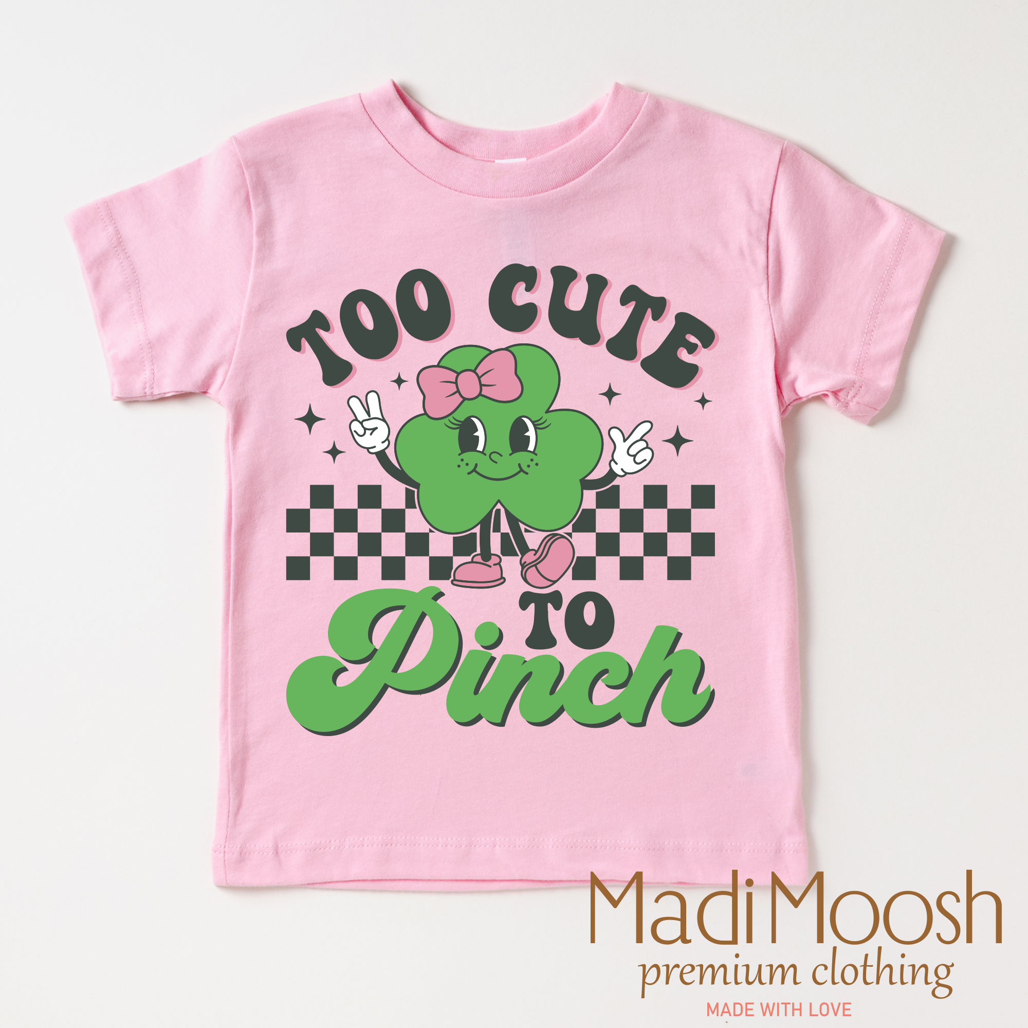 Too Cute To Pinch St. Patrick's Day Shirt - Kids St. Patrick's Day Tee