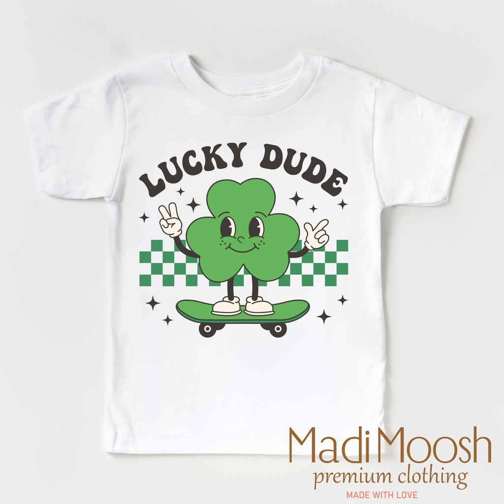Lucky Dude St. Patrick's Day Shirt - Kids St. Patrick's Day Tee