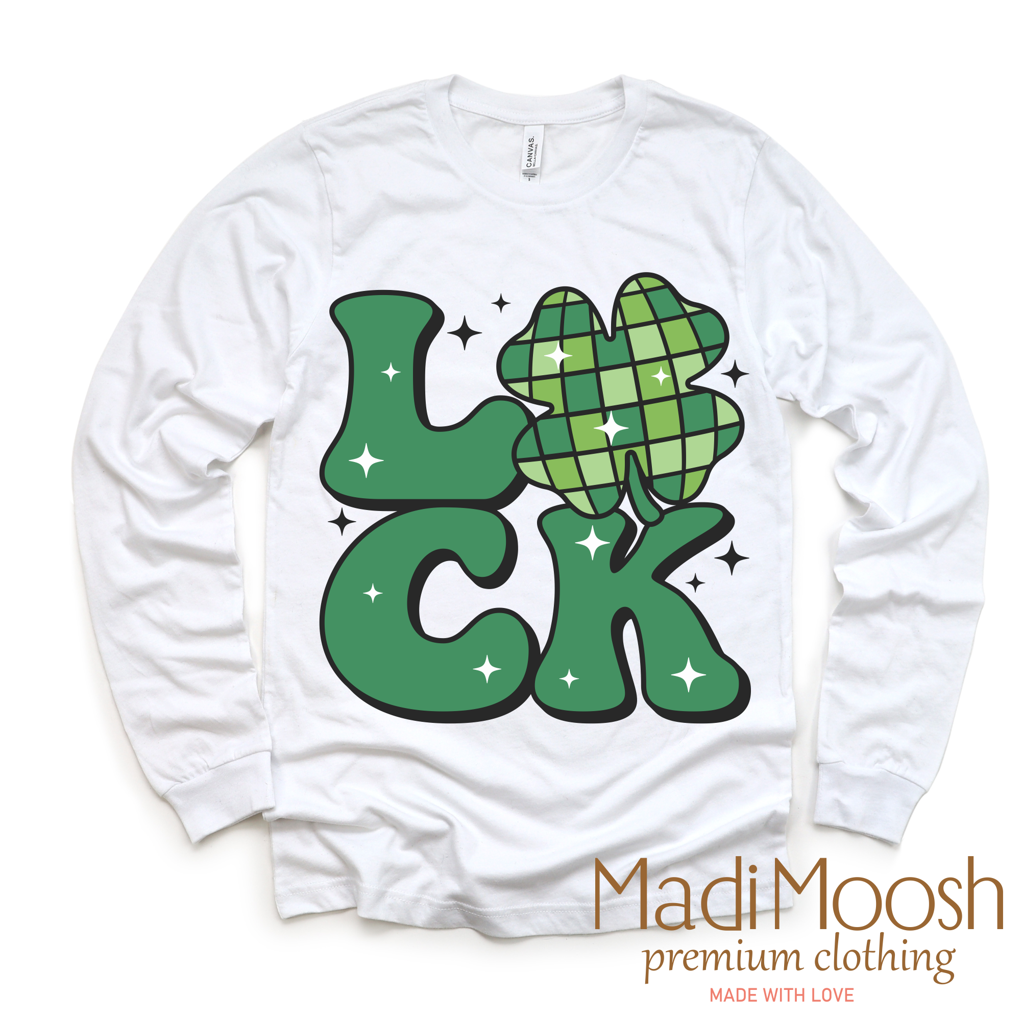 Luck Shamrock Retro St. Patrick's Day  Shirt - Kids St Patrick's Day Tee