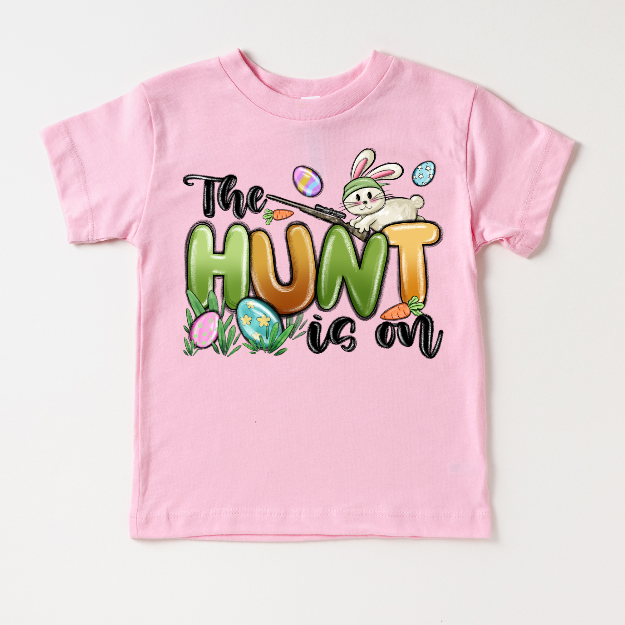 On The Hunt Easter Bunny Shirt - Kids Easter Egg Hunt Tee