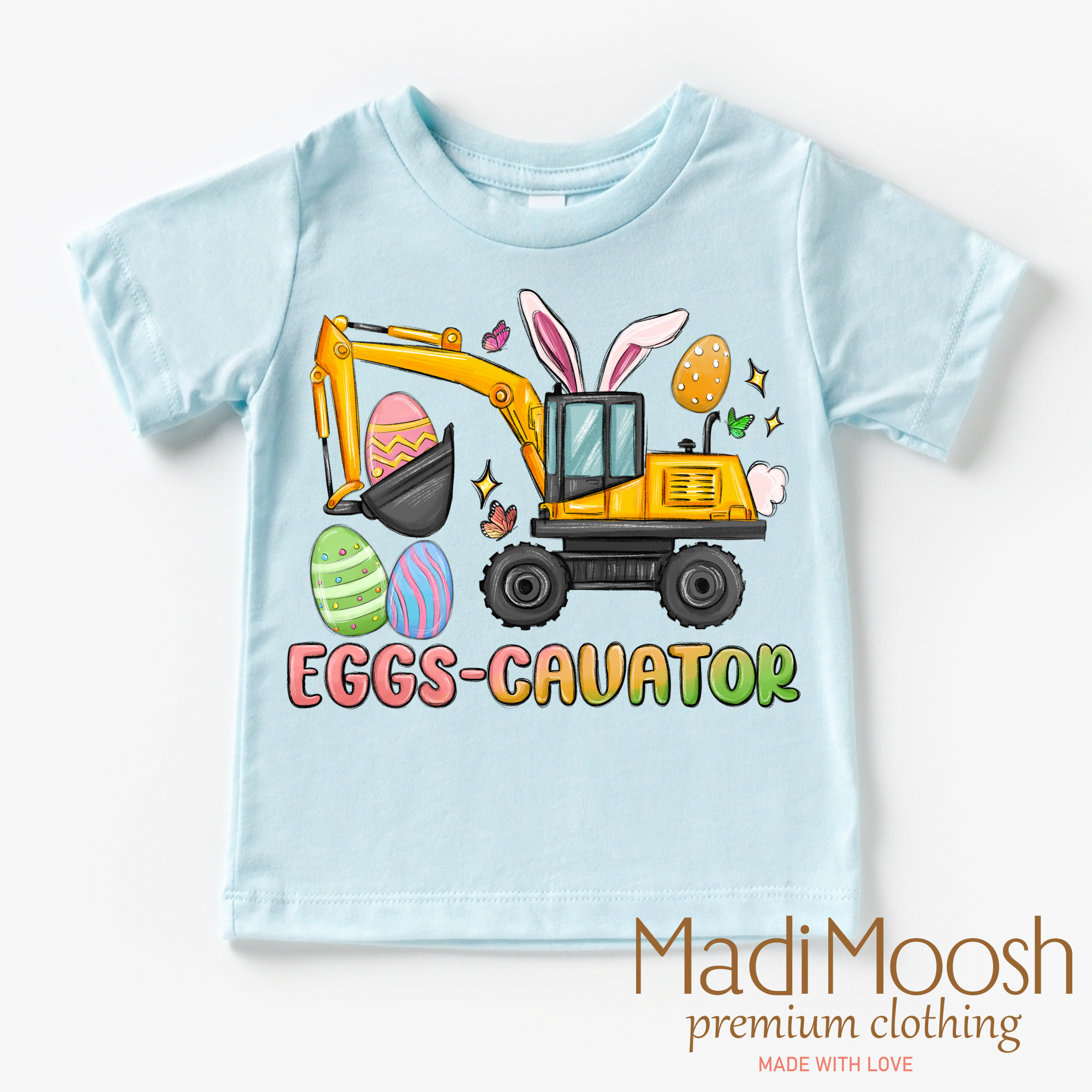 Excavator Easter Shirt - Eggs Cavator Easter Tee