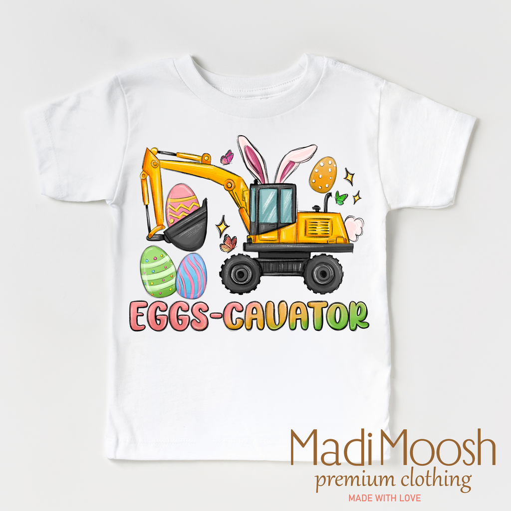 Excavator Easter Shirt - Eggs Cavator Easter Tee