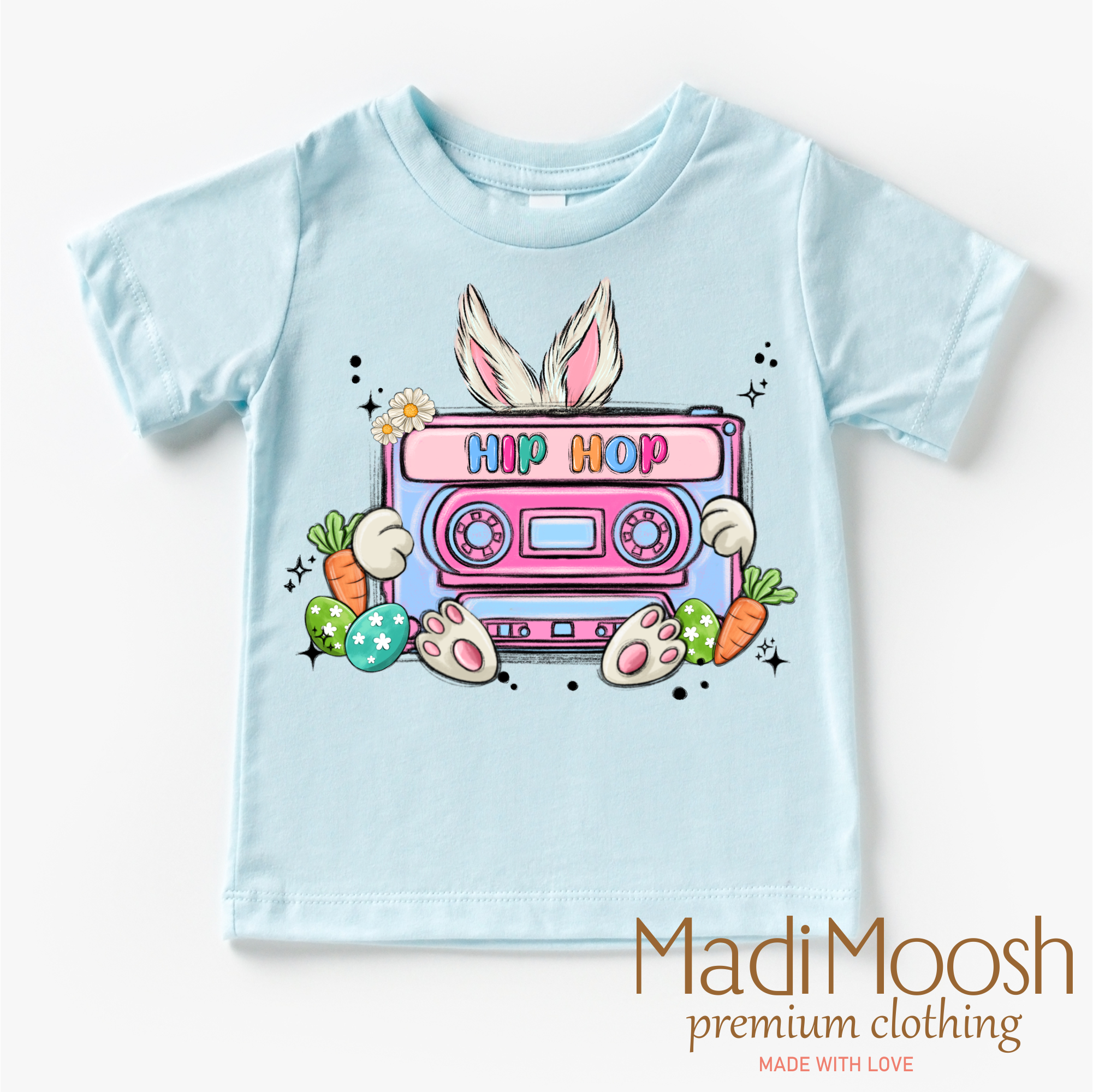 Hip Hop Easter Bunny Shirt - Kids Retro Easter Tee