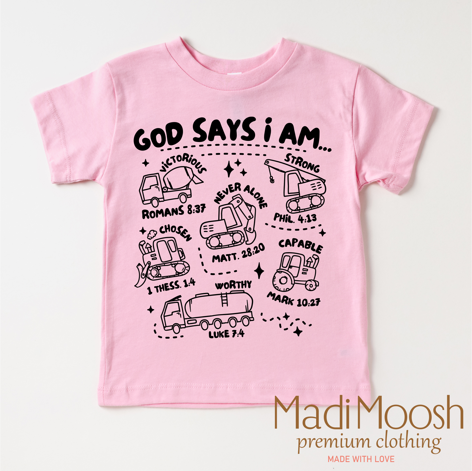 God Says I Am Construction Shirt - Christian Shirt