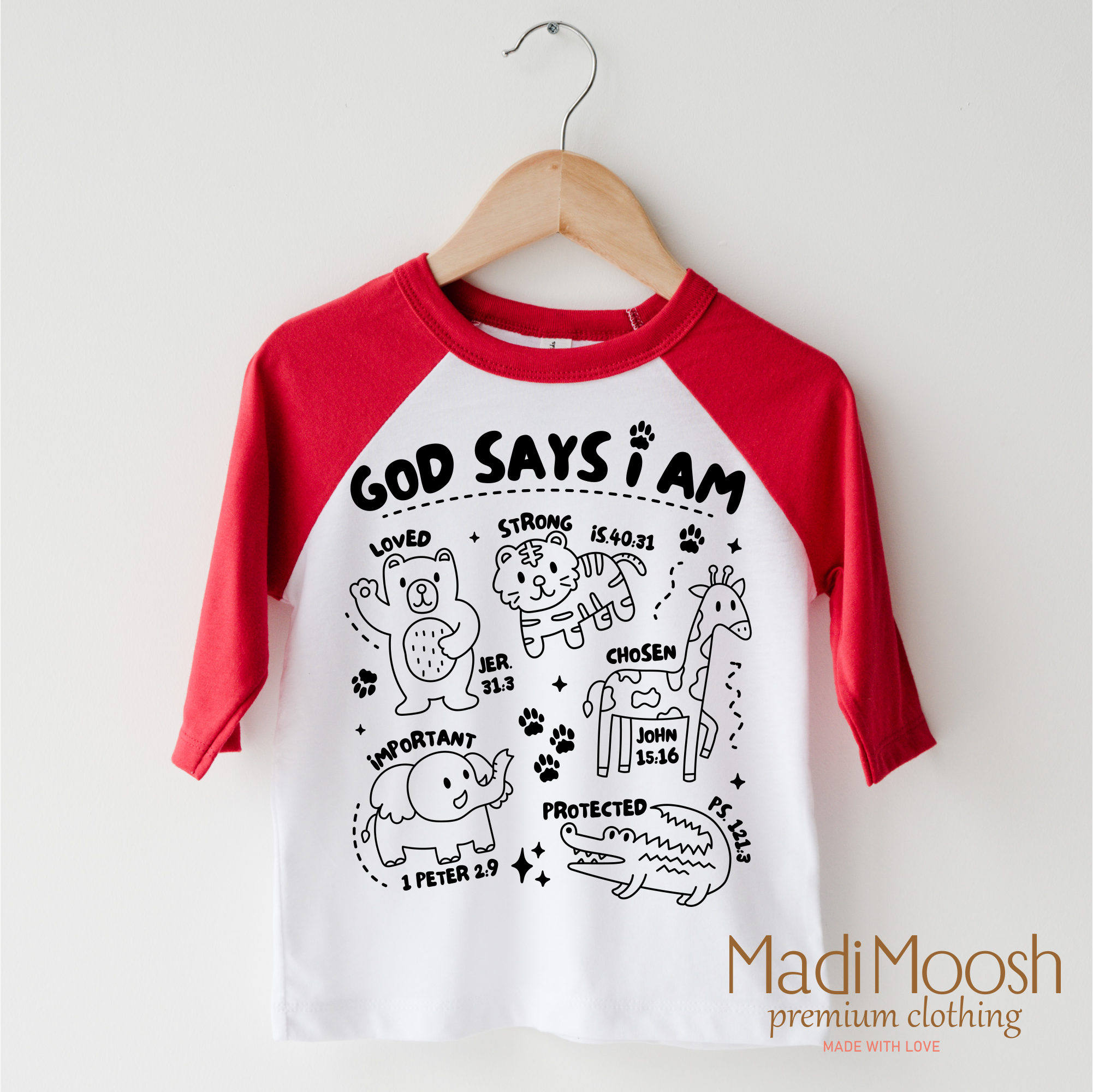 God Says I Am Zoo Animals Shirt - Christian Shirt