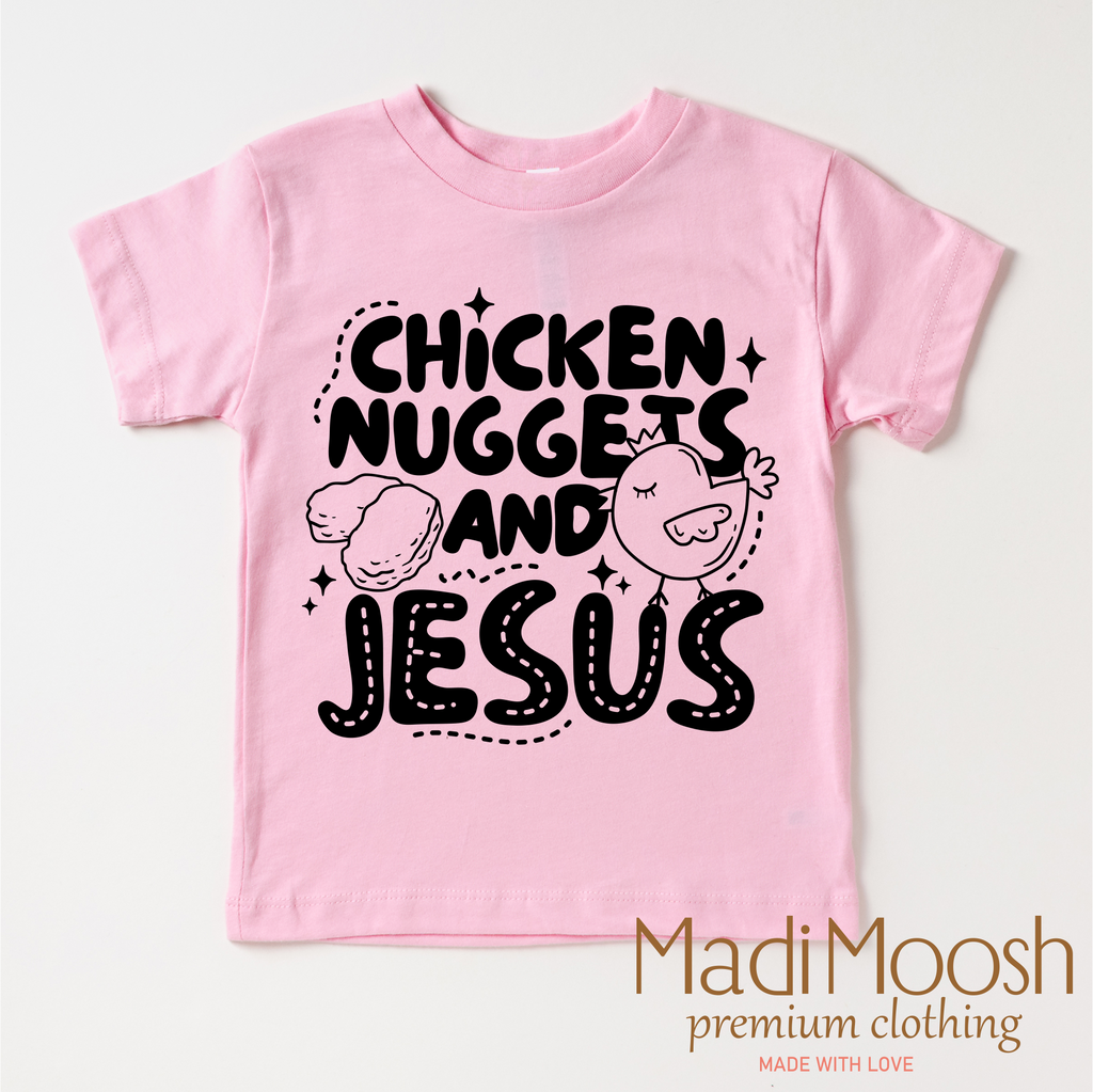 Chicken Nuggets And Jesus Shirt - Christian Shirt
