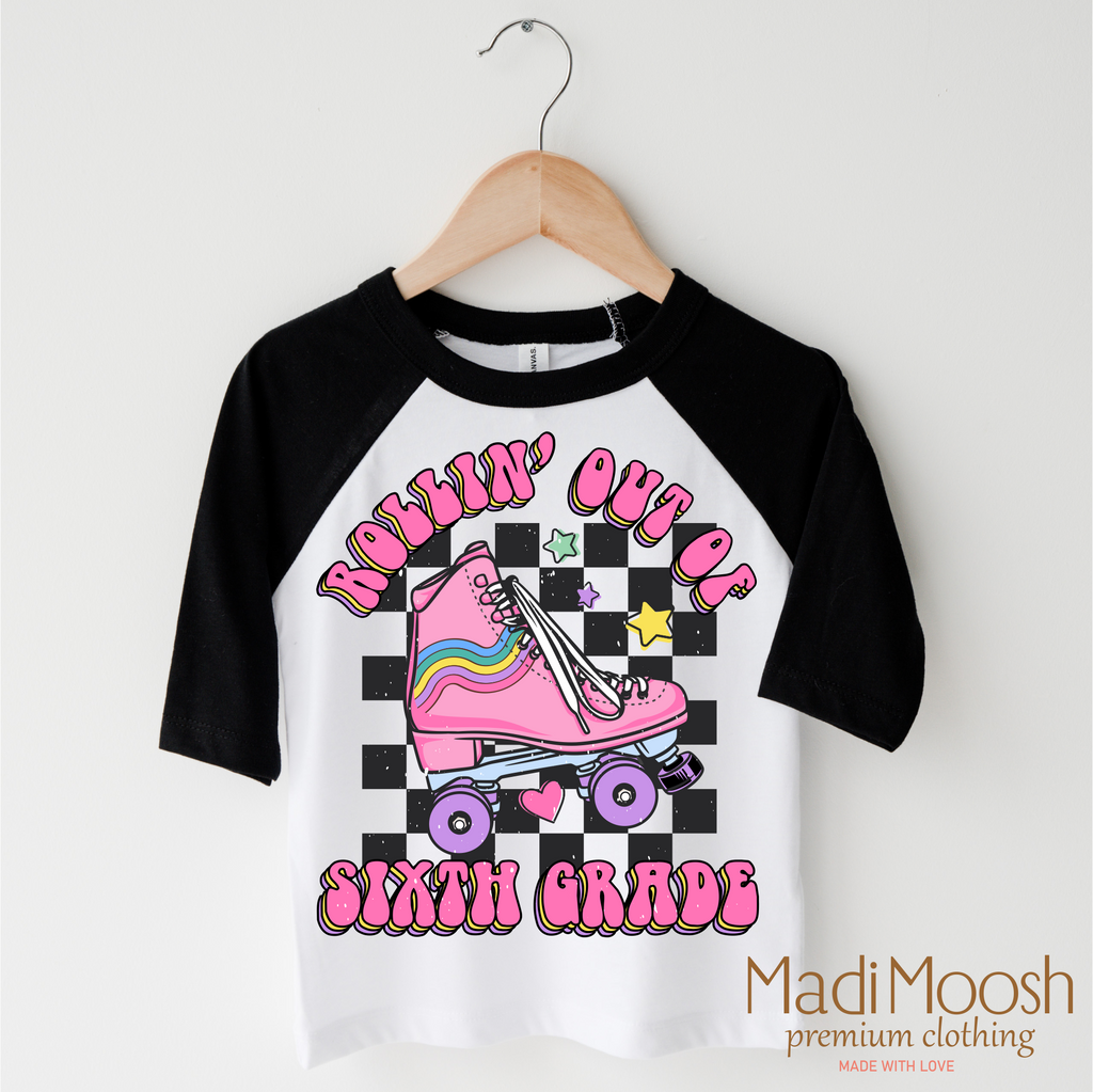 Rollin' Out Of 6th Grade Last Day Of  School Shirt - School Shirt