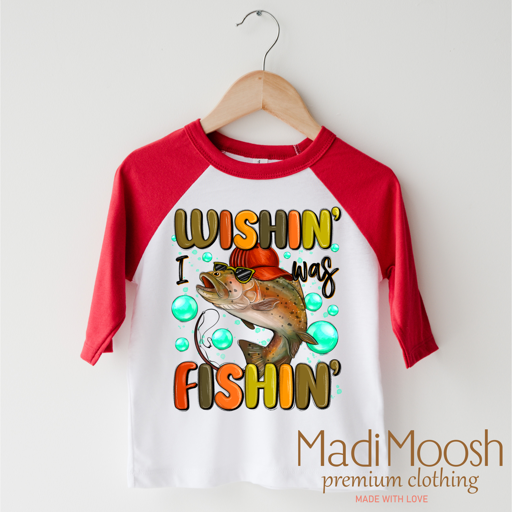 Wishing I Was Fishing Shirt - Fishing Tee