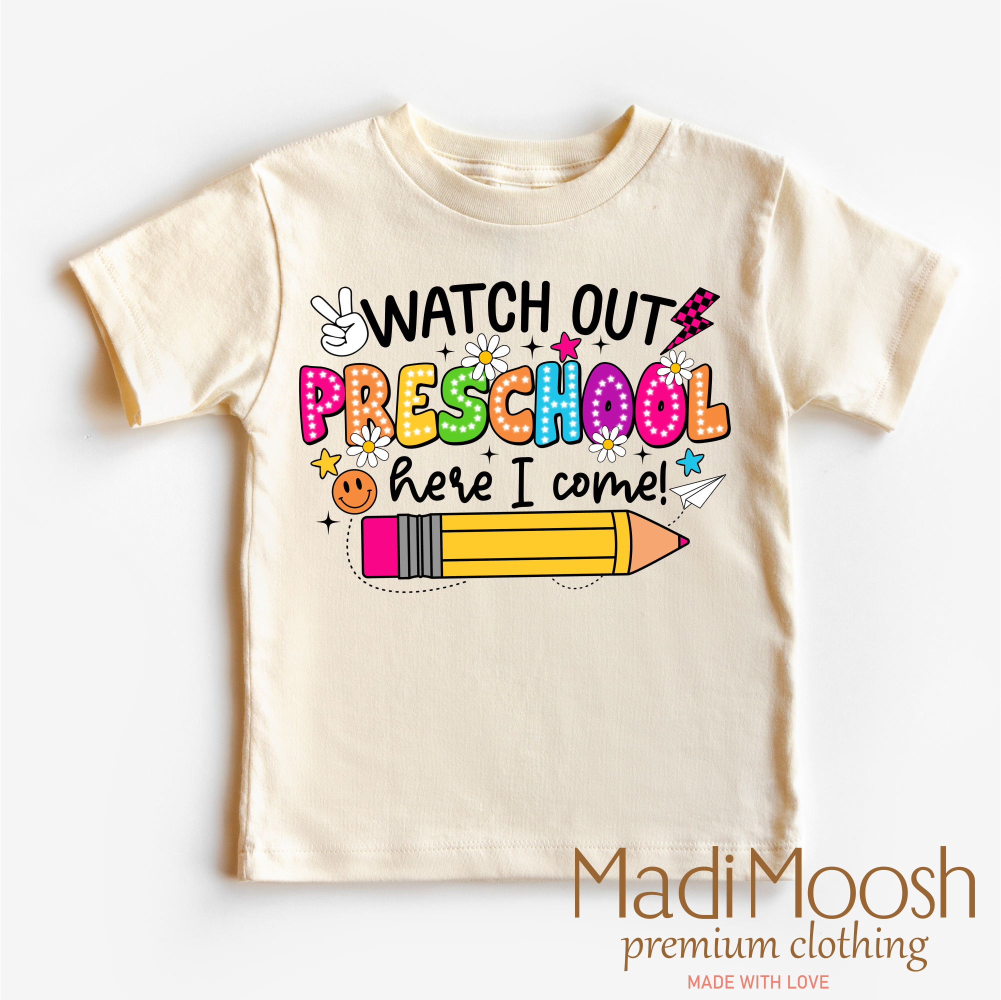Watch Out Preschool Here I Come Shirt - Back To School Shirt