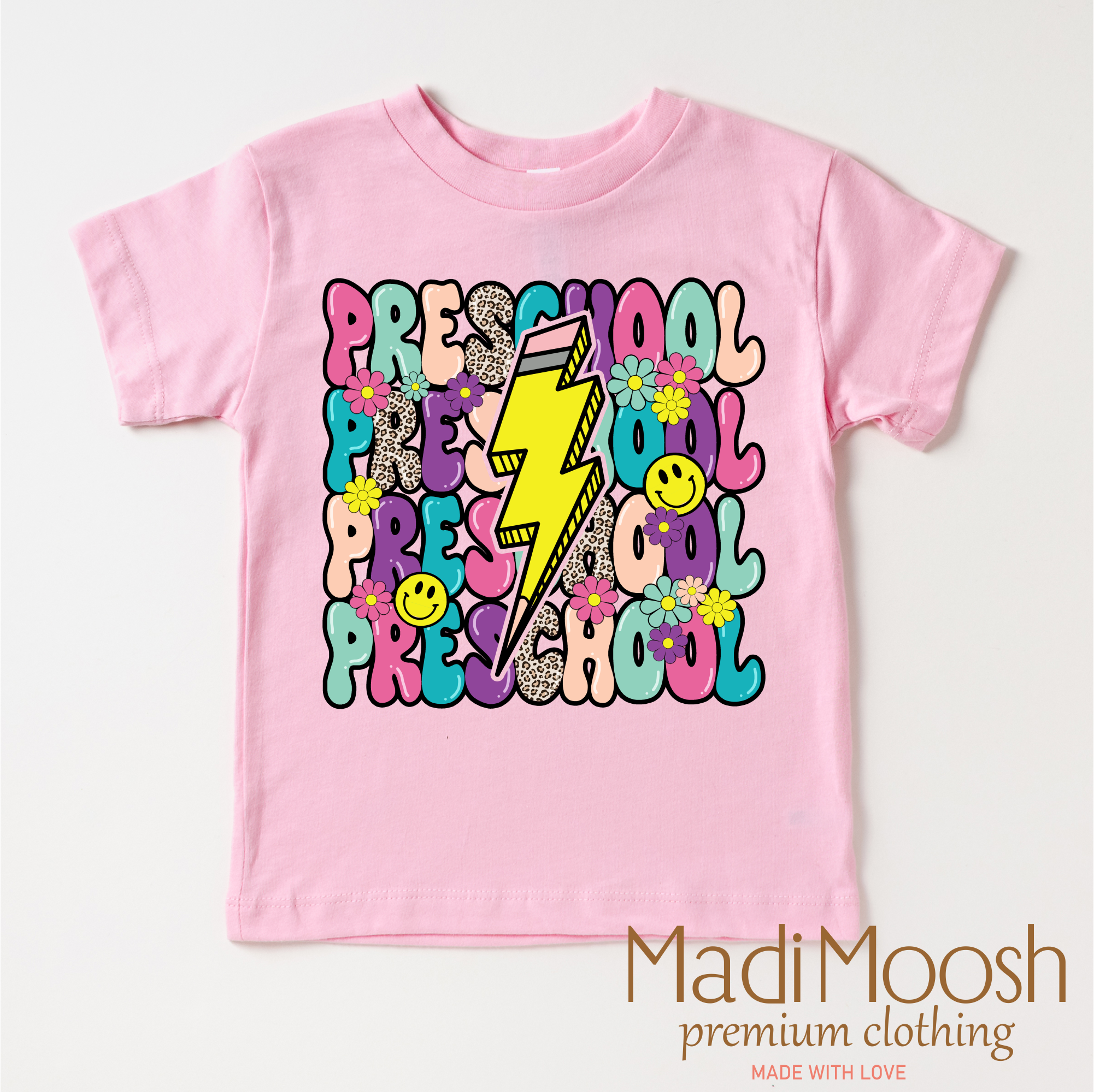 Preschool Lightning Bolt Back To School Shirt - School Shirt