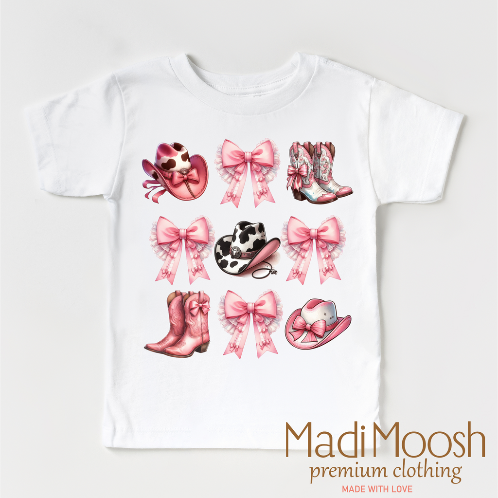 Cowgirl Country Bows And Boots Shirt - Cowgirl Tee
