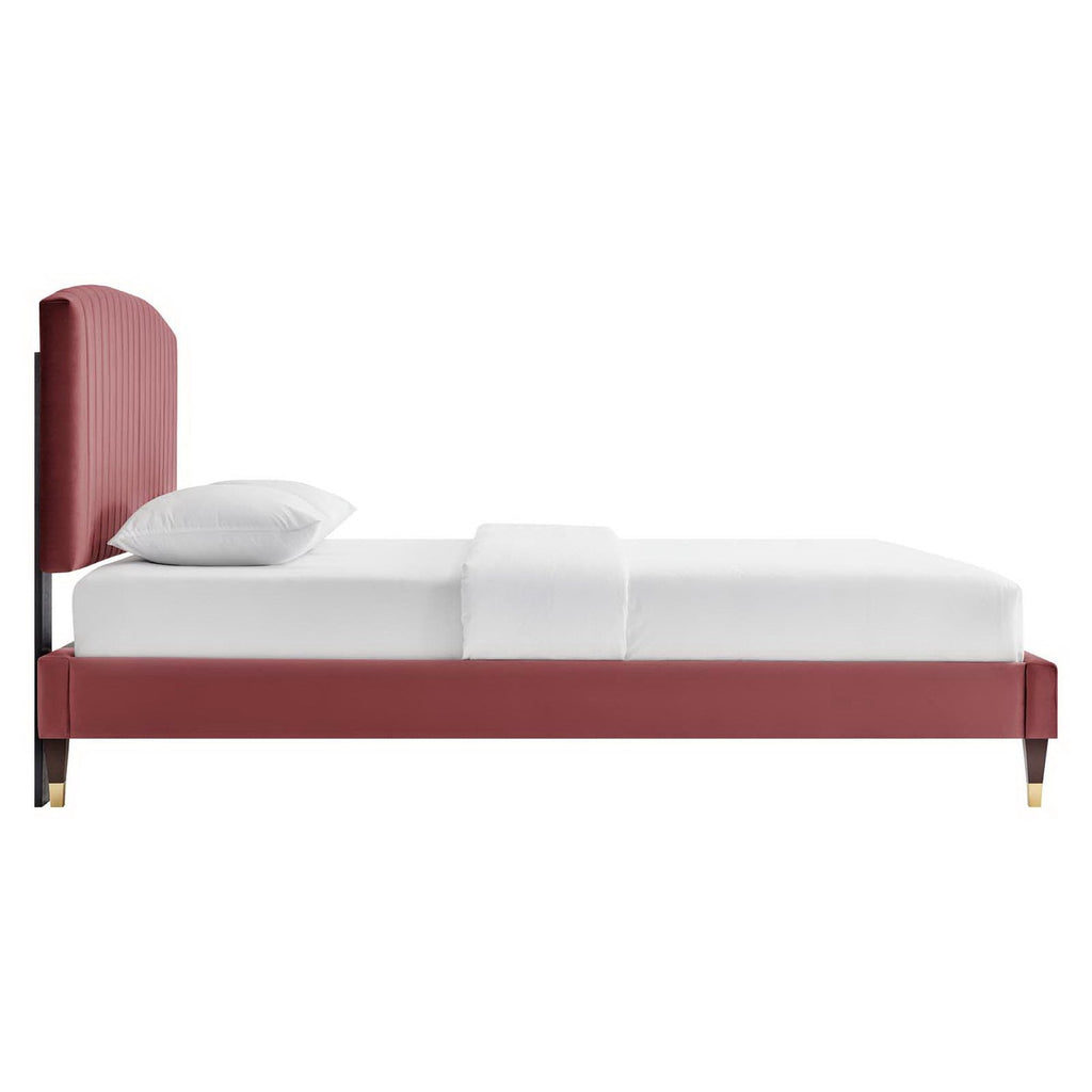 Alessi Performance Velvet Platform Bed by Modway