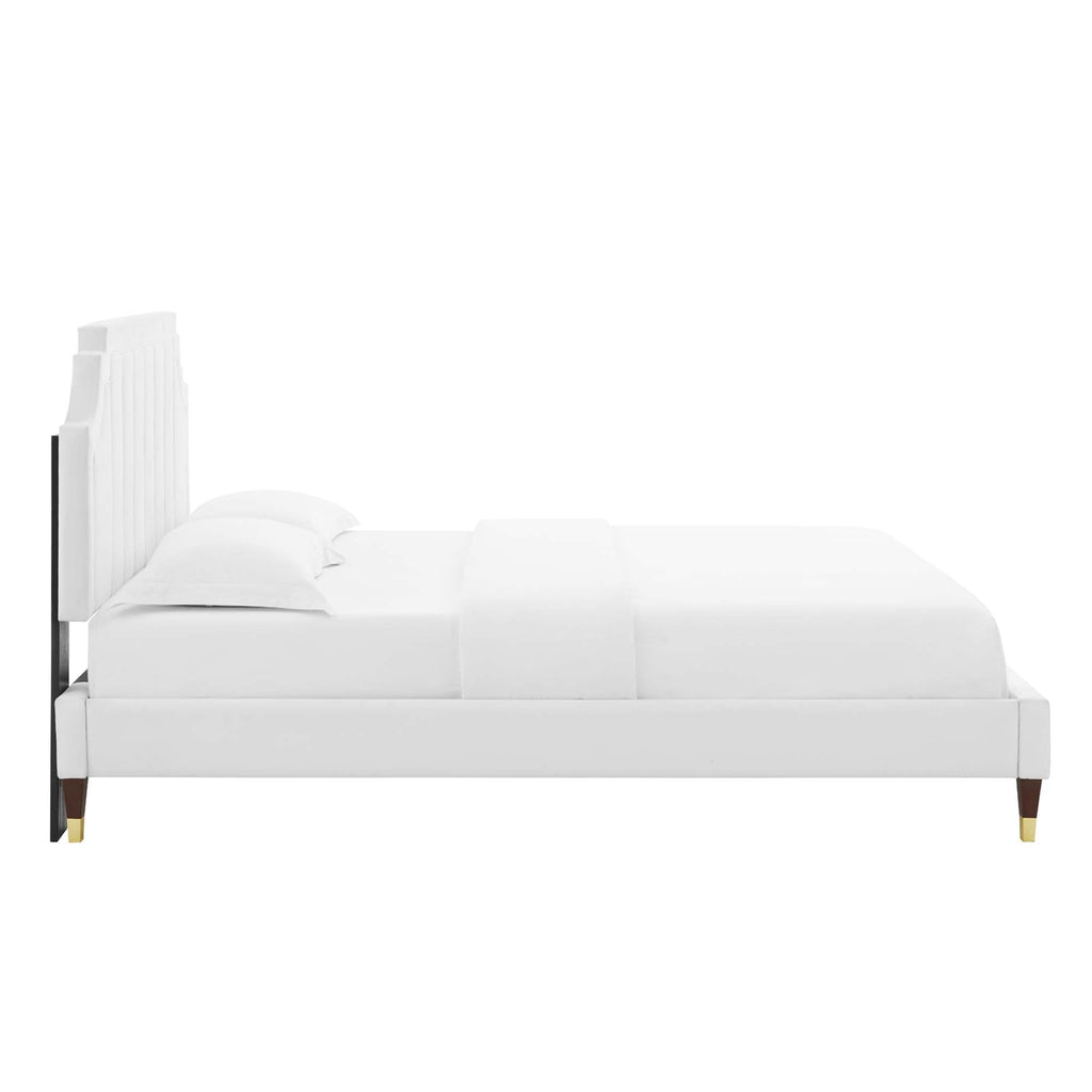 Sienna Performance Velvet Full Platform Bed by Modway - MOD-6913