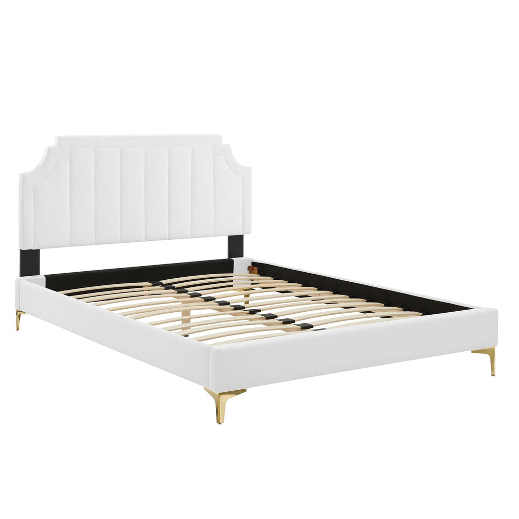 Sienna Performance Velvet King Platform Bed by Modway - MOD-6918