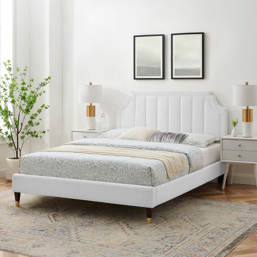 Sienna Performance Velvet King Platform Bed by Modway - MOD-6919