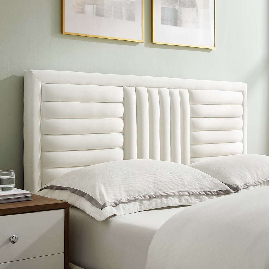 Sofia Channel Tufted Performance Velvet King Platform Bed by Modway - MOD-7007
