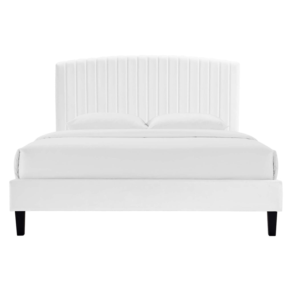 Alessi Performance Velvet Platform Bed by Modway