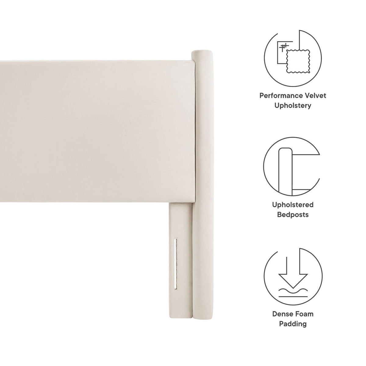 Rael Performance Velvet Headboard by Modway