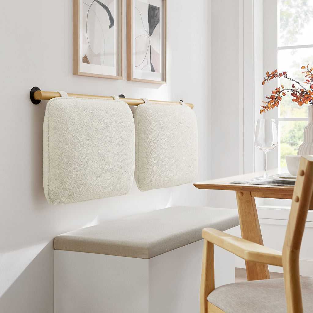 Anela Wall-Mounted Chenille Upholstered Queen Headboard by Modway
