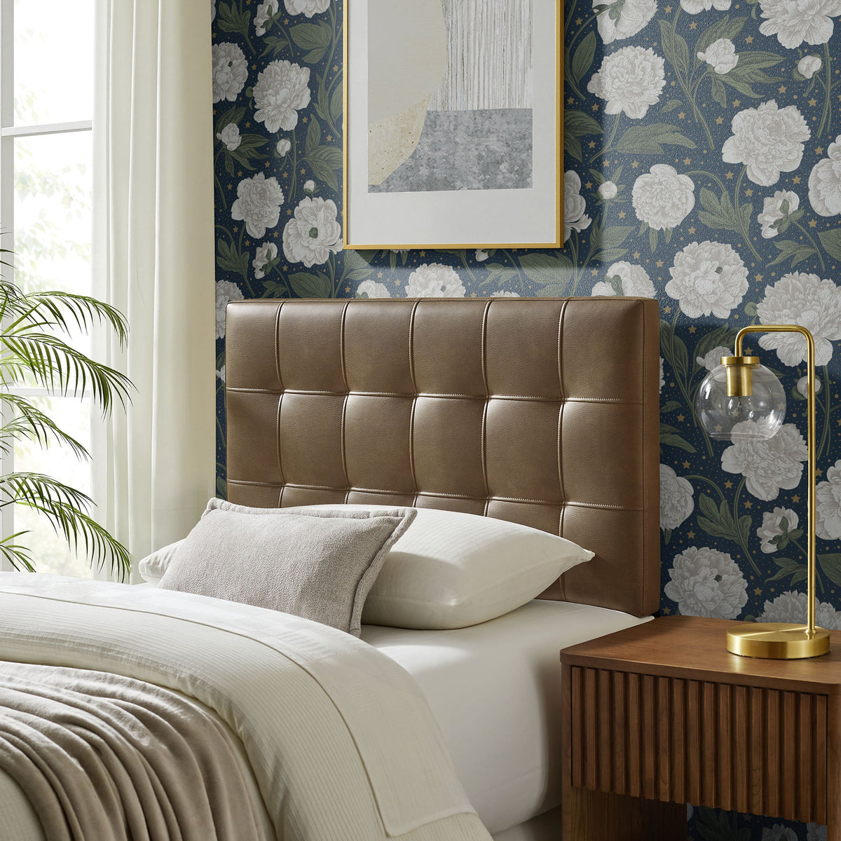 Lily Vegan Leather Headboard by Modway