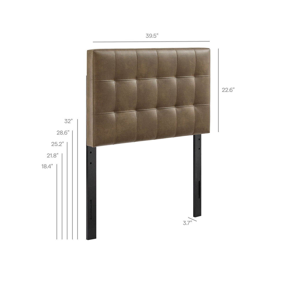 Lily Vegan Leather Headboard by Modway