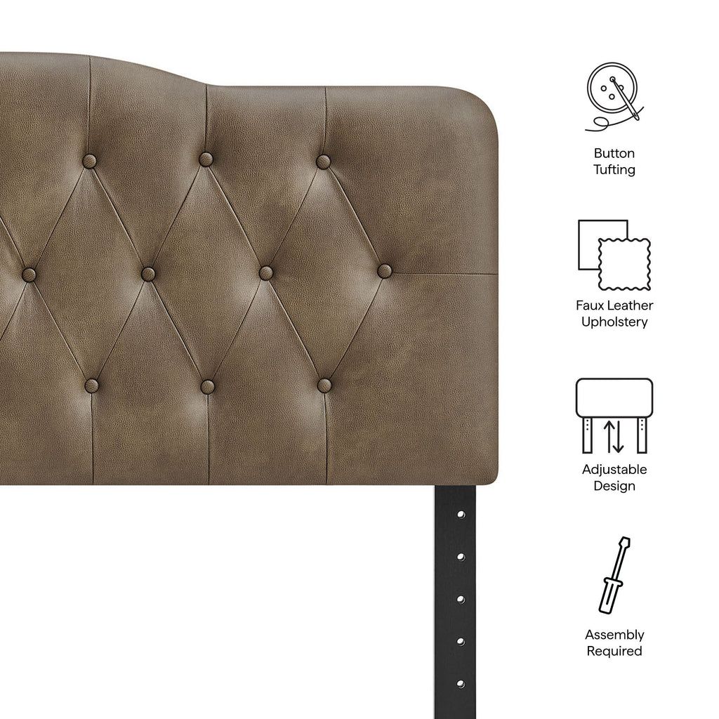 Annabel Vegan Leather Headboard by Modway