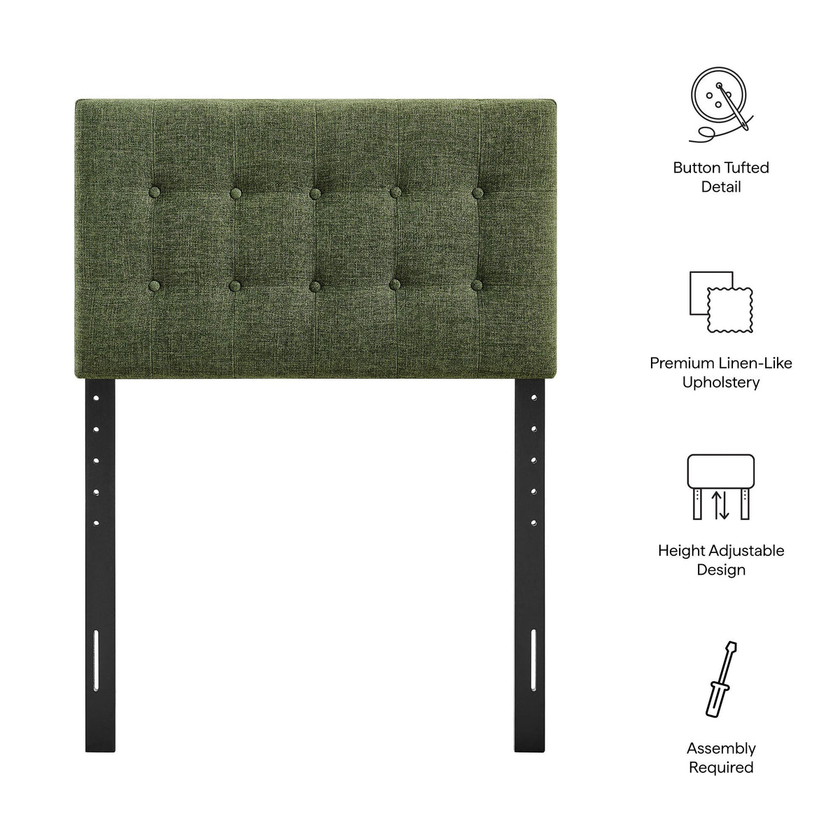 Emily Fabric Upholstered Headboard by Modway